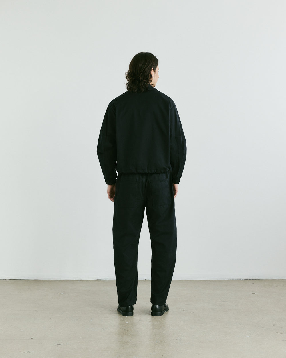 Sunny Curved Trousers — Black