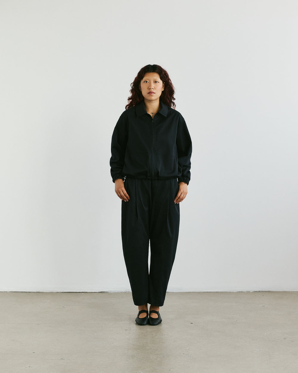 Chemise à zip Claire — Noir