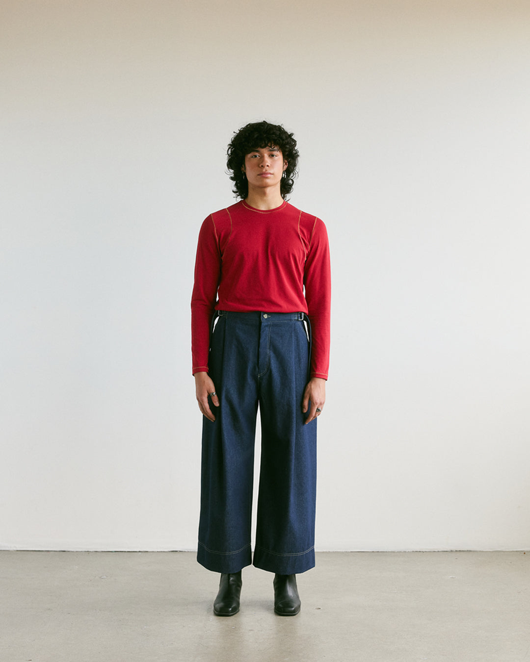 trousers pants denim unisex dario veri montreal