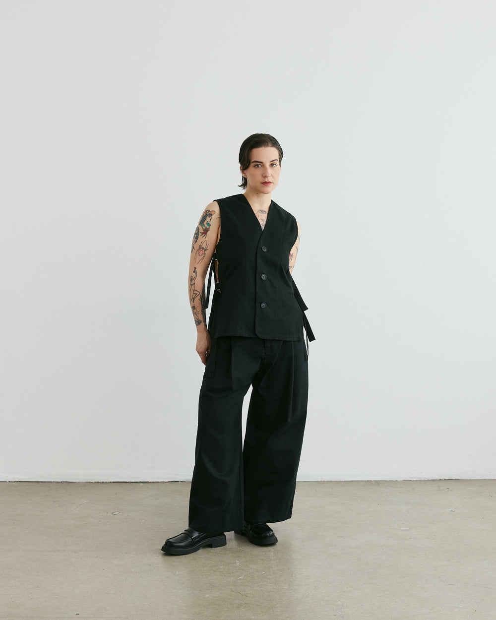 Gilet en twill Sabato — Noir
