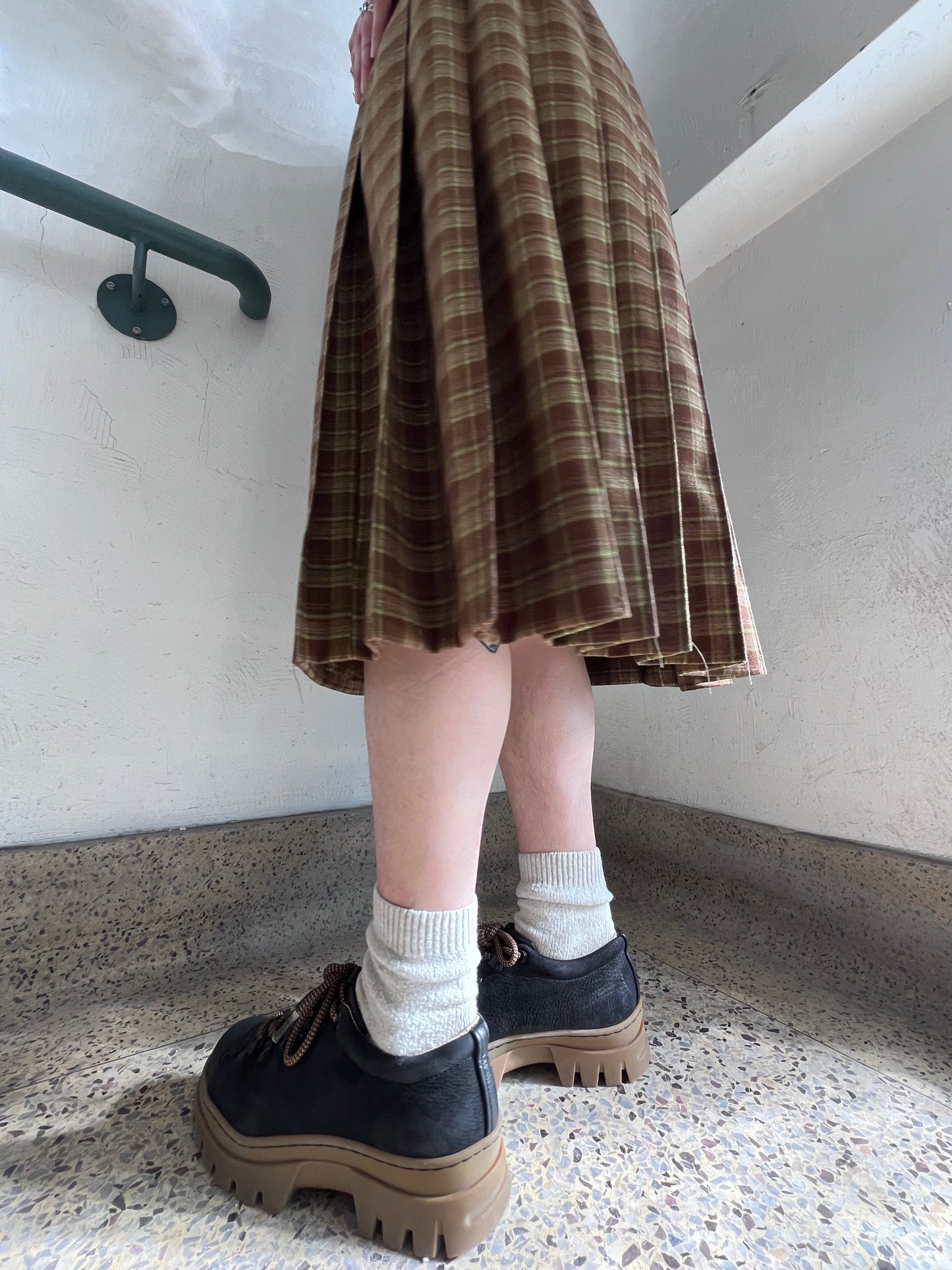Pia Skirt — Woodland Plaid
