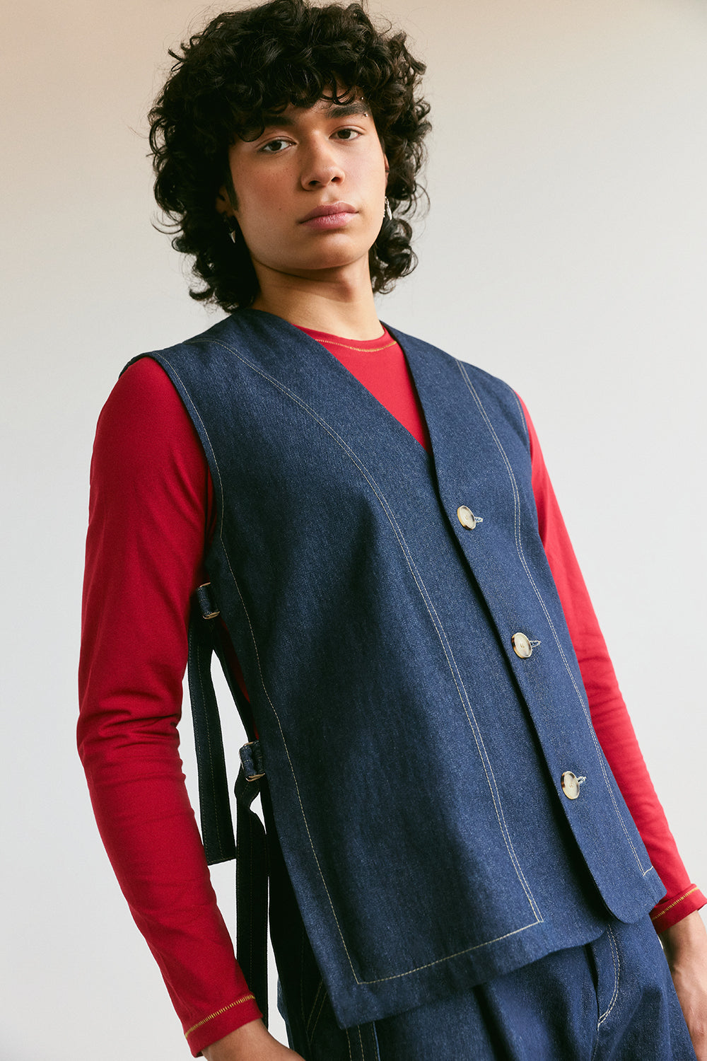 vest denim unisex sabato veri montreal