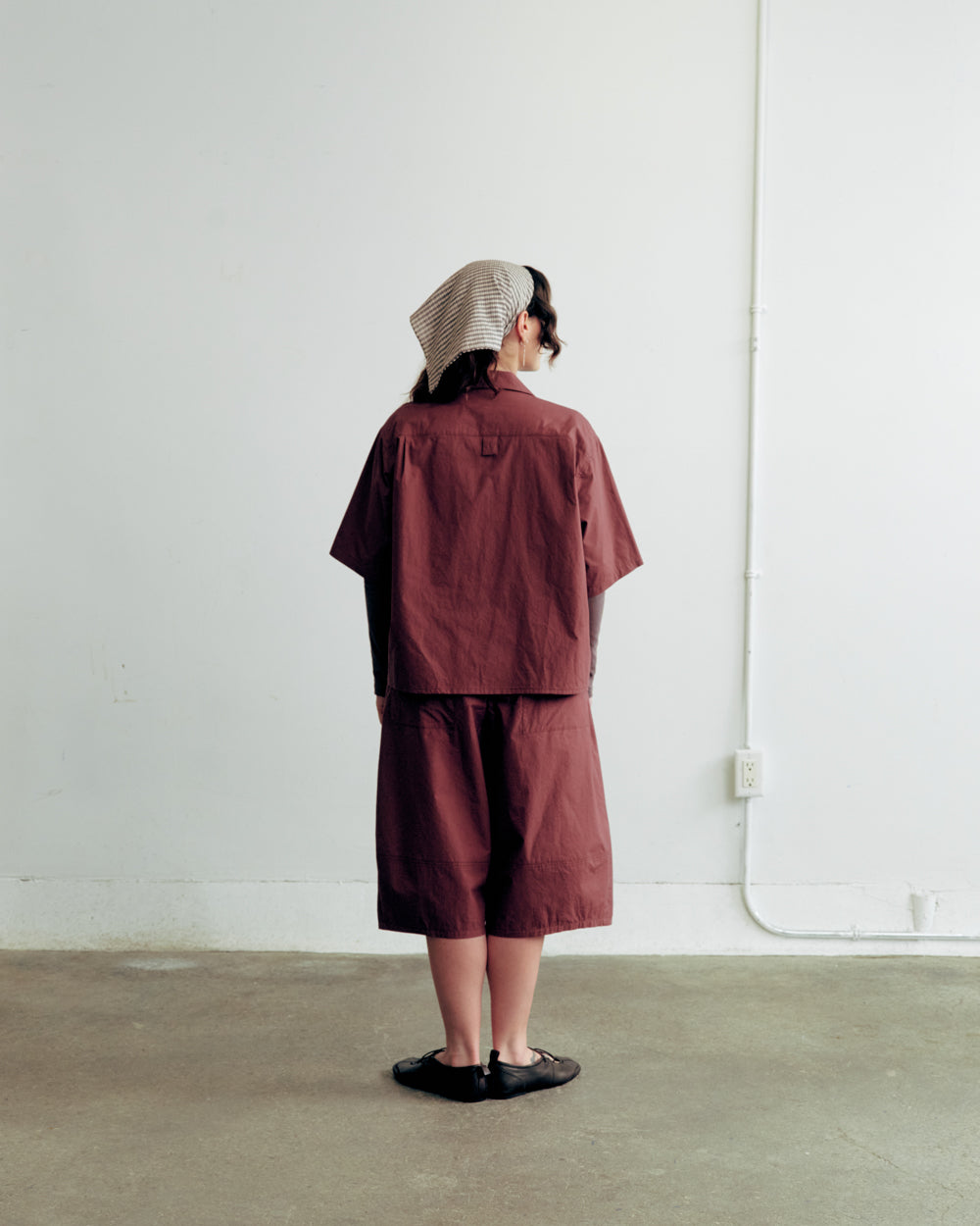 SHIRT MARSALA PLUM ENZO unisex genderless clothing montreal veri