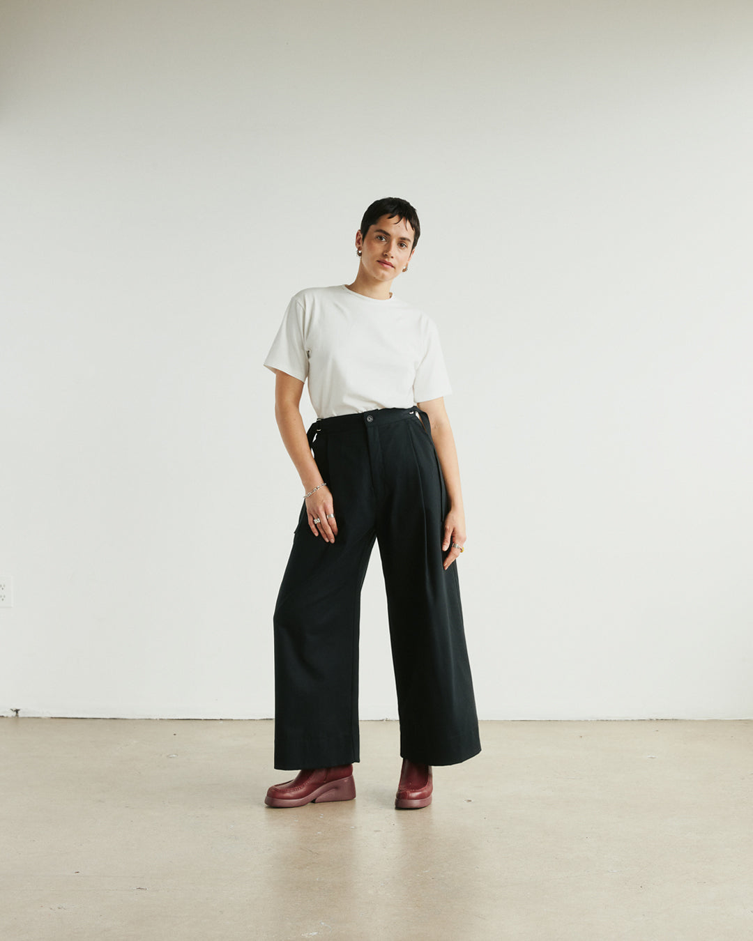 PANTS BLACK TROUSERS DARIO unisex genderless clothing montreal veri