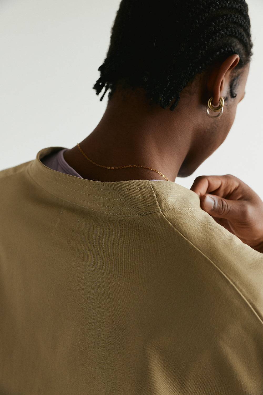 KIMONO VEST SAND SAMIRA unisex genderless clothing montreal veri