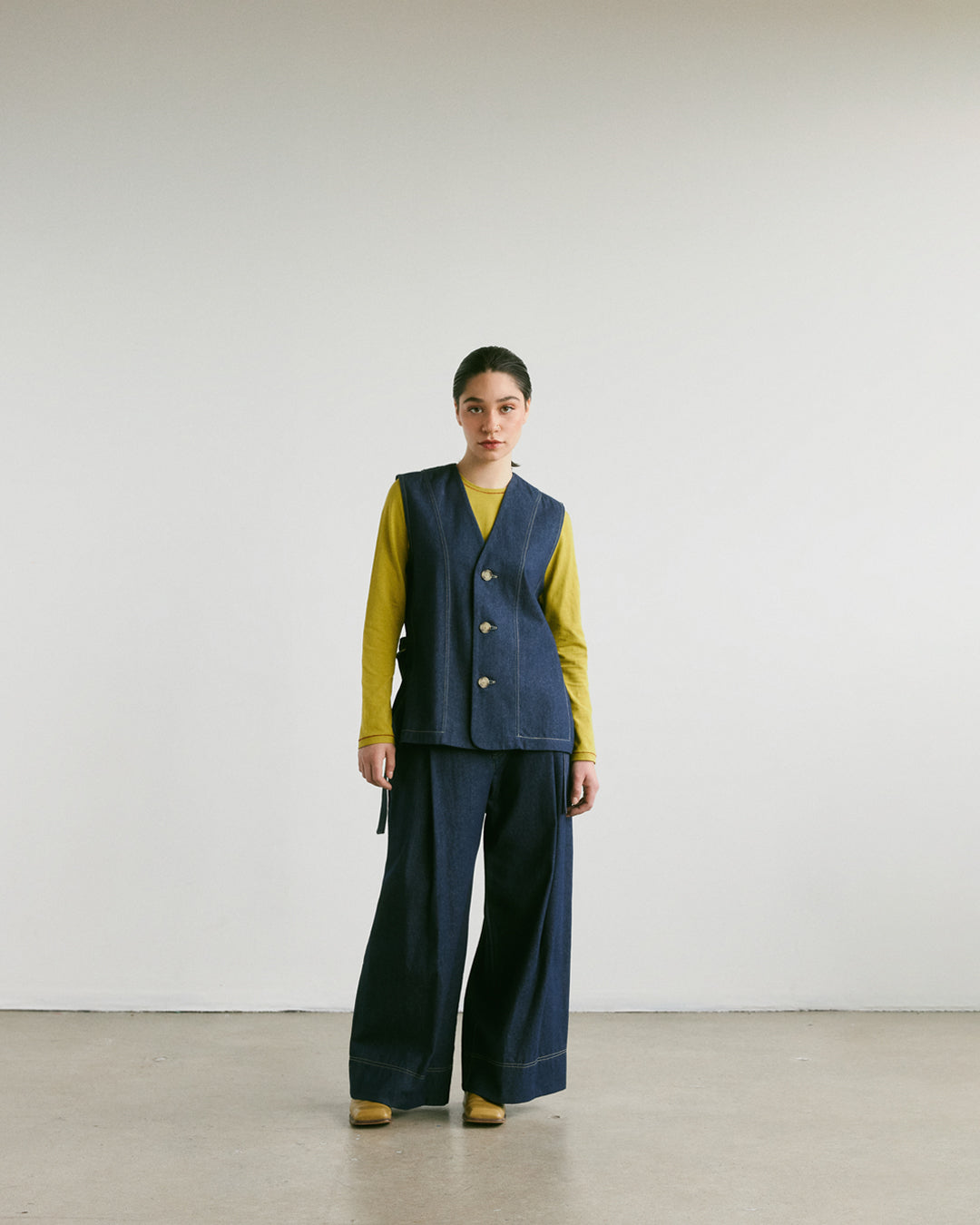 vest denim unisex sabato veri montreal