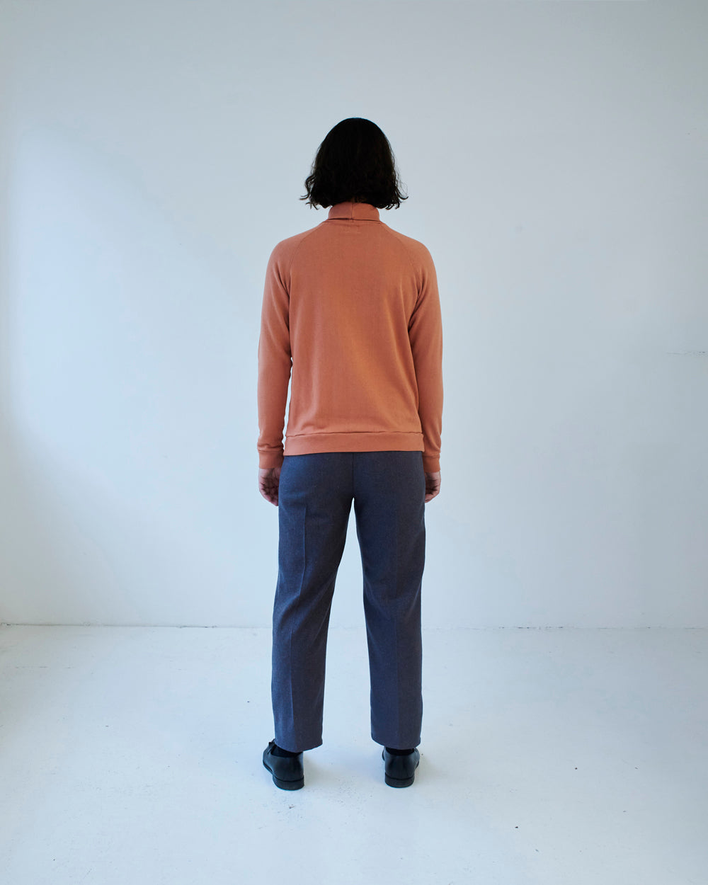 turtleneck terracotta unisex genderless alba veri montreal clothing