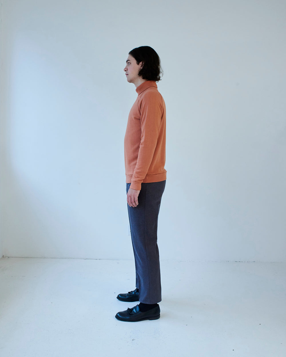 turtleneck terracotta unisex genderless alba veri montreal clothing