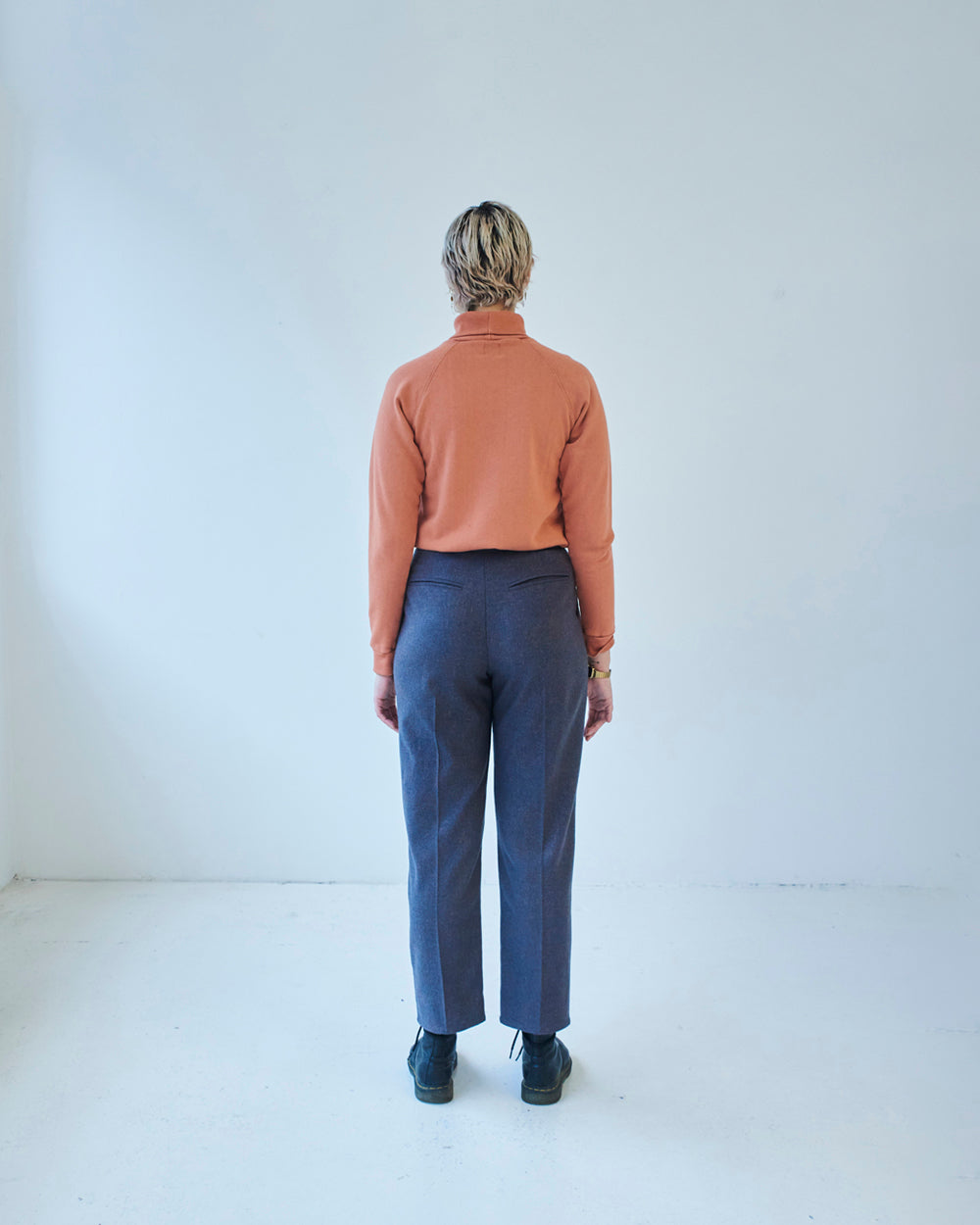 turtleneck terracotta unisex genderless alba veri montreal clothing