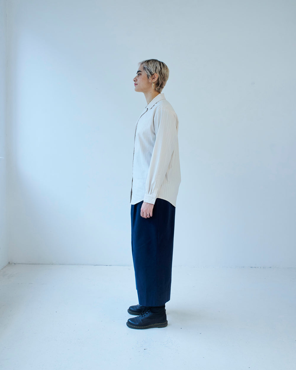 shirt cream panna cotta unisex genderless rima veri montreal clothing