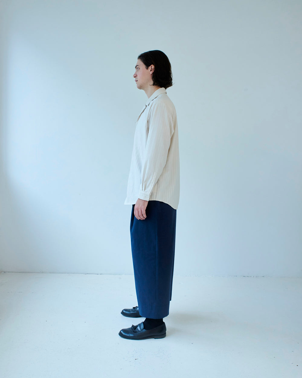 shirt cream panna cotta unisex genderless rima veri montreal clothing