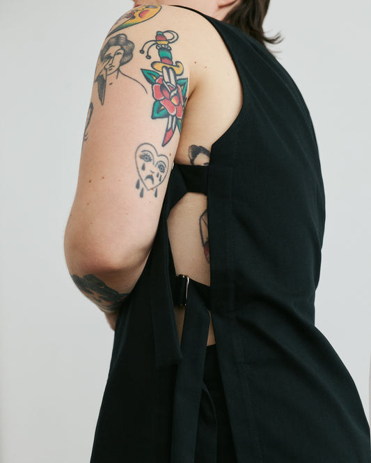 Sabato Twill Vest — Black