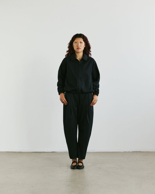 Sunny Curved Trousers — Black