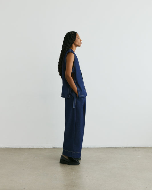 Sabato Vest — Denim