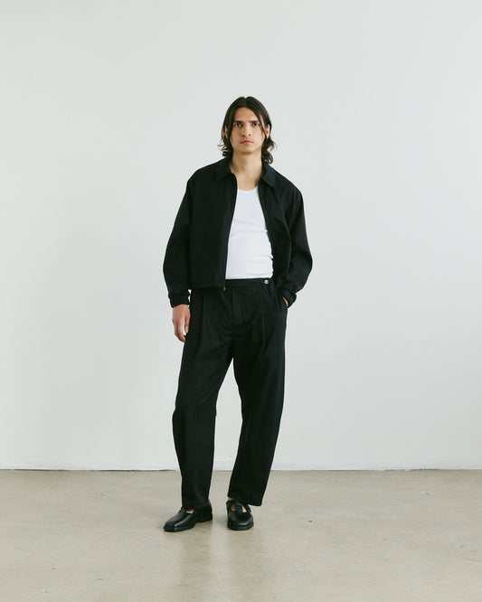 Sunny Curved Trousers — Black