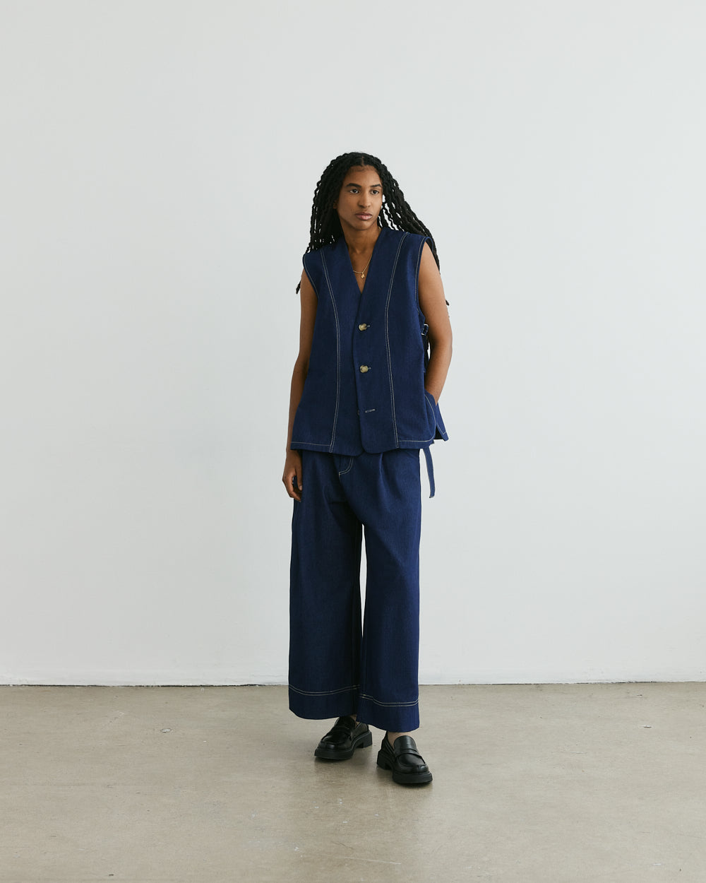 Sabato Vest — Denim