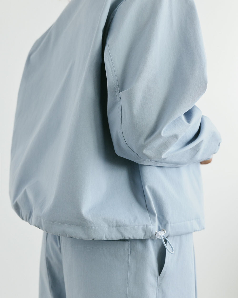 Chemize à zip Claire — Bleu poudre