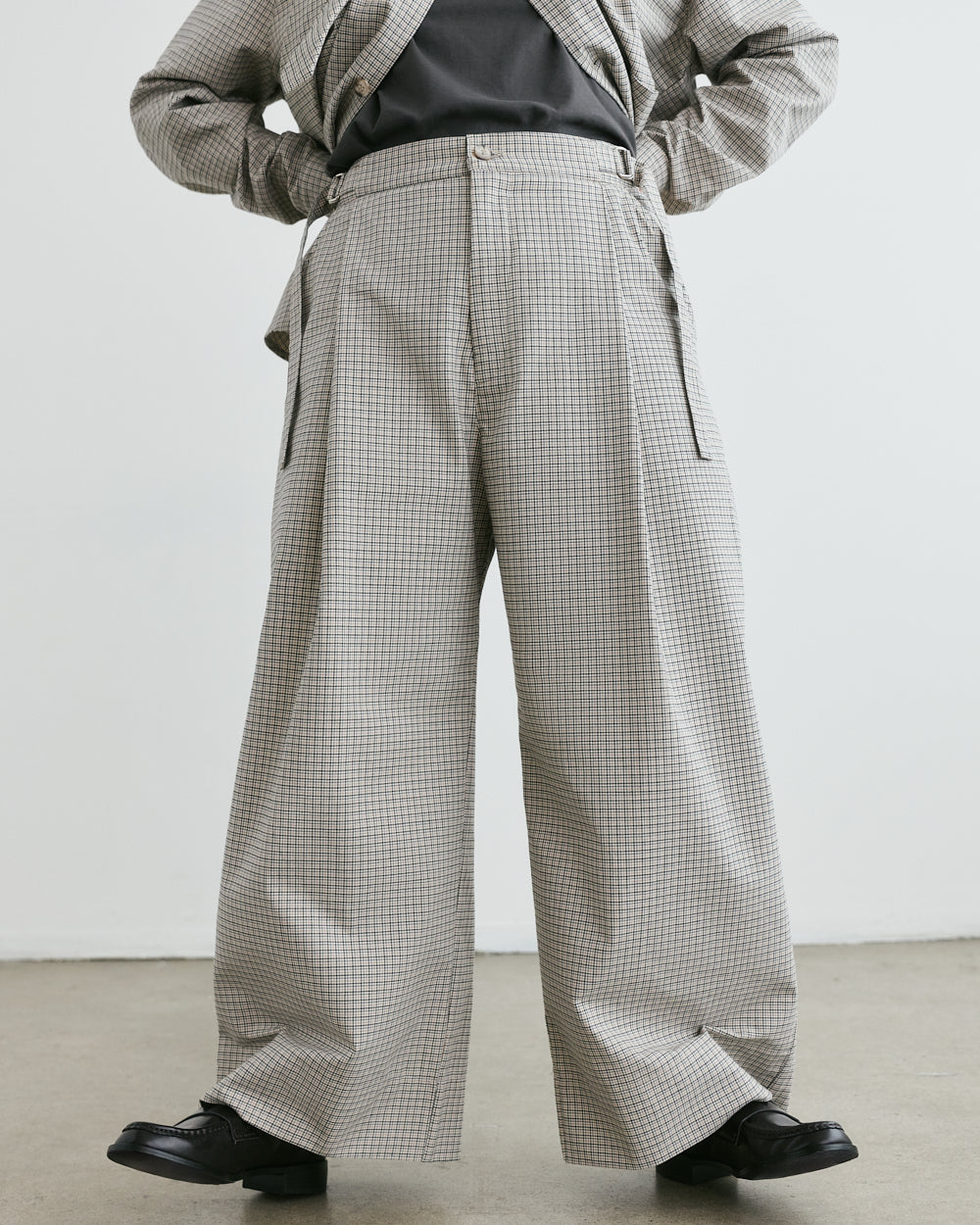 PANTS houndstooth TROUSERS DARIO unisex genderless clothing montreal veri