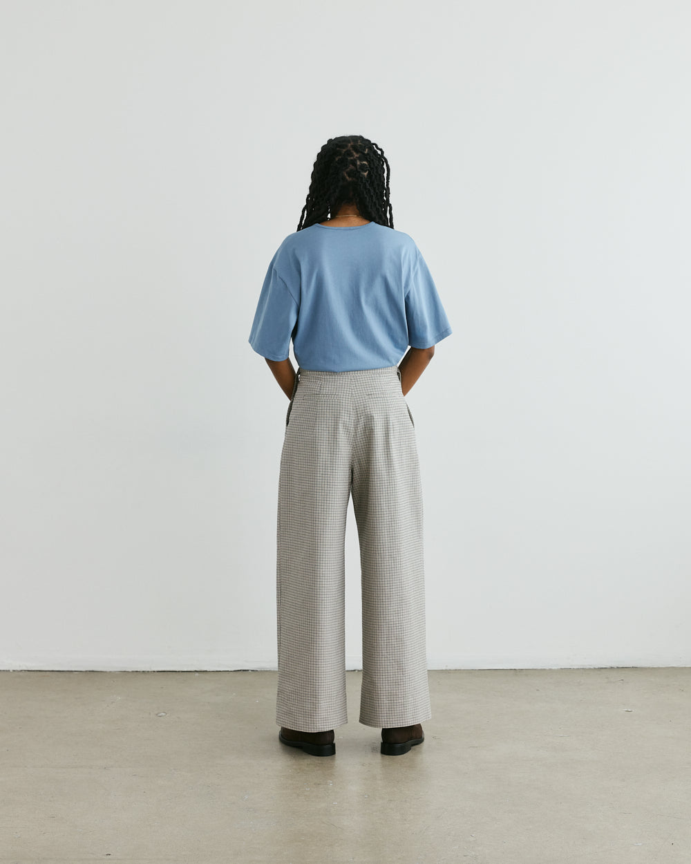 PANTS houndstooth TROUSERS DARIO unisex genderless clothing montreal veri