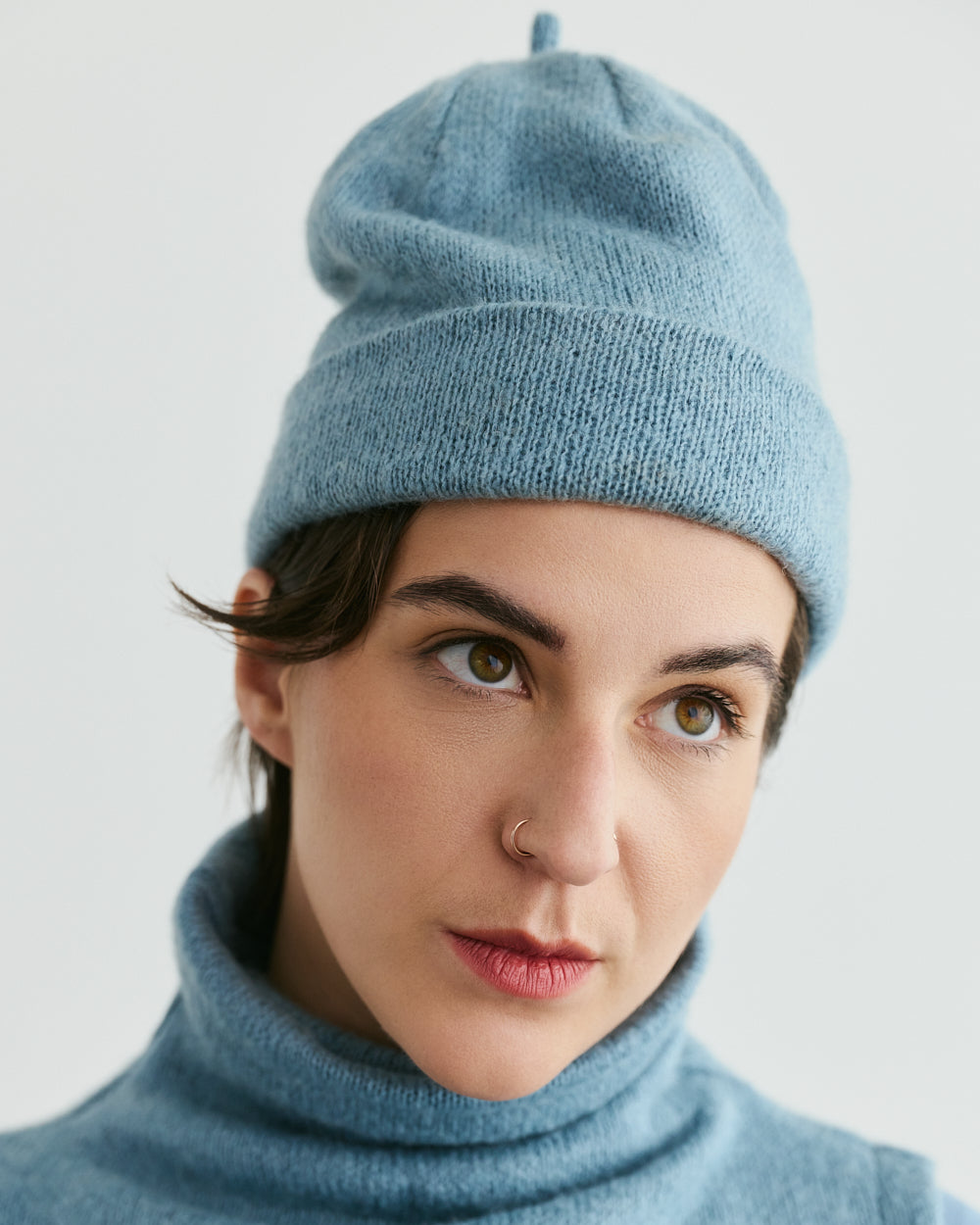 beanie WASHED BLUE jacques unisex genderless clothing montreal veri