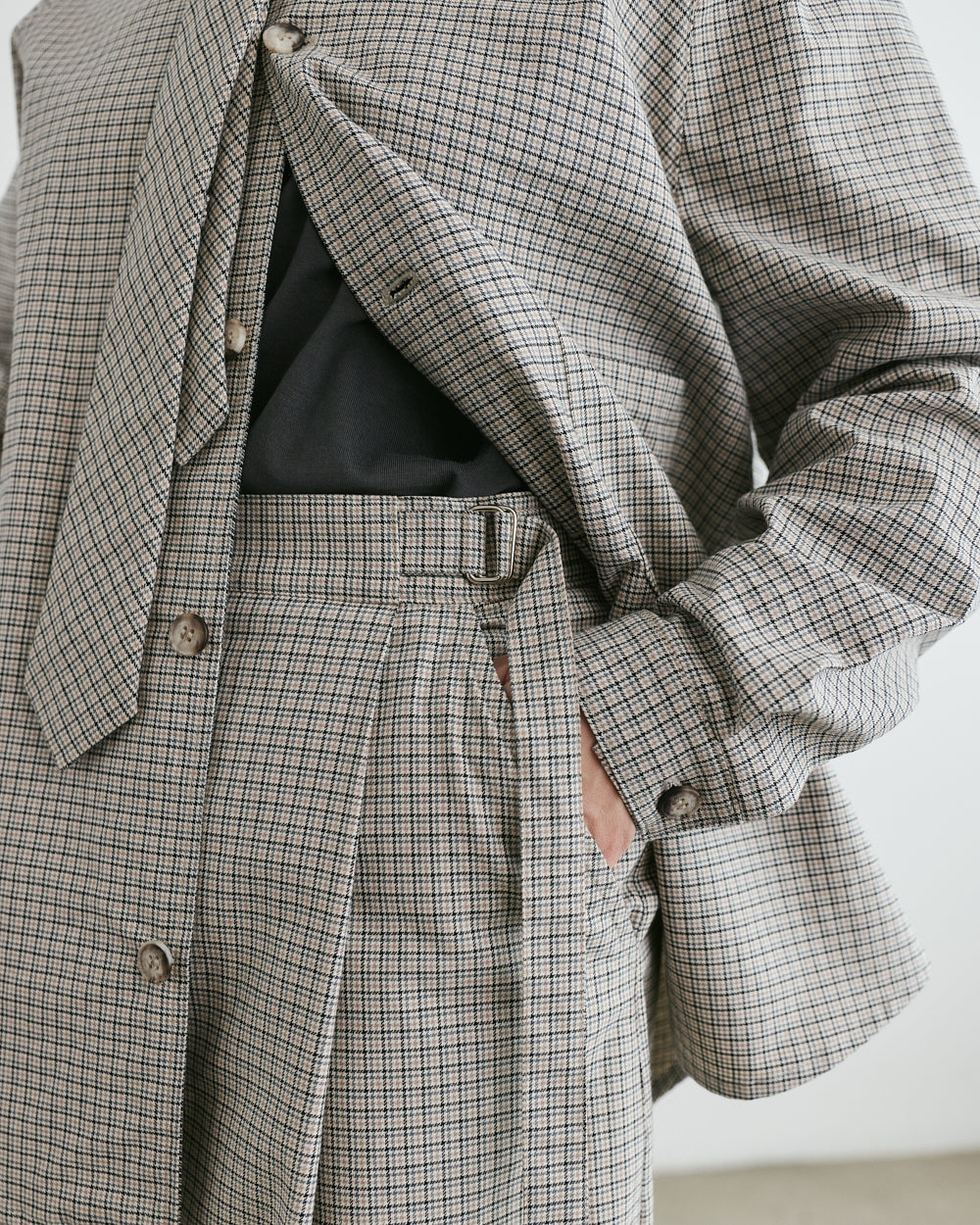 PANTS houndstooth TROUSERS DARIO unisex genderless clothing montreal veri