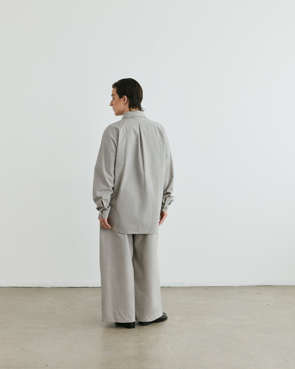 SHIRT HOUNDSTOOTH OVERSHIRT JUDE unisex genderless clothing montreal veri