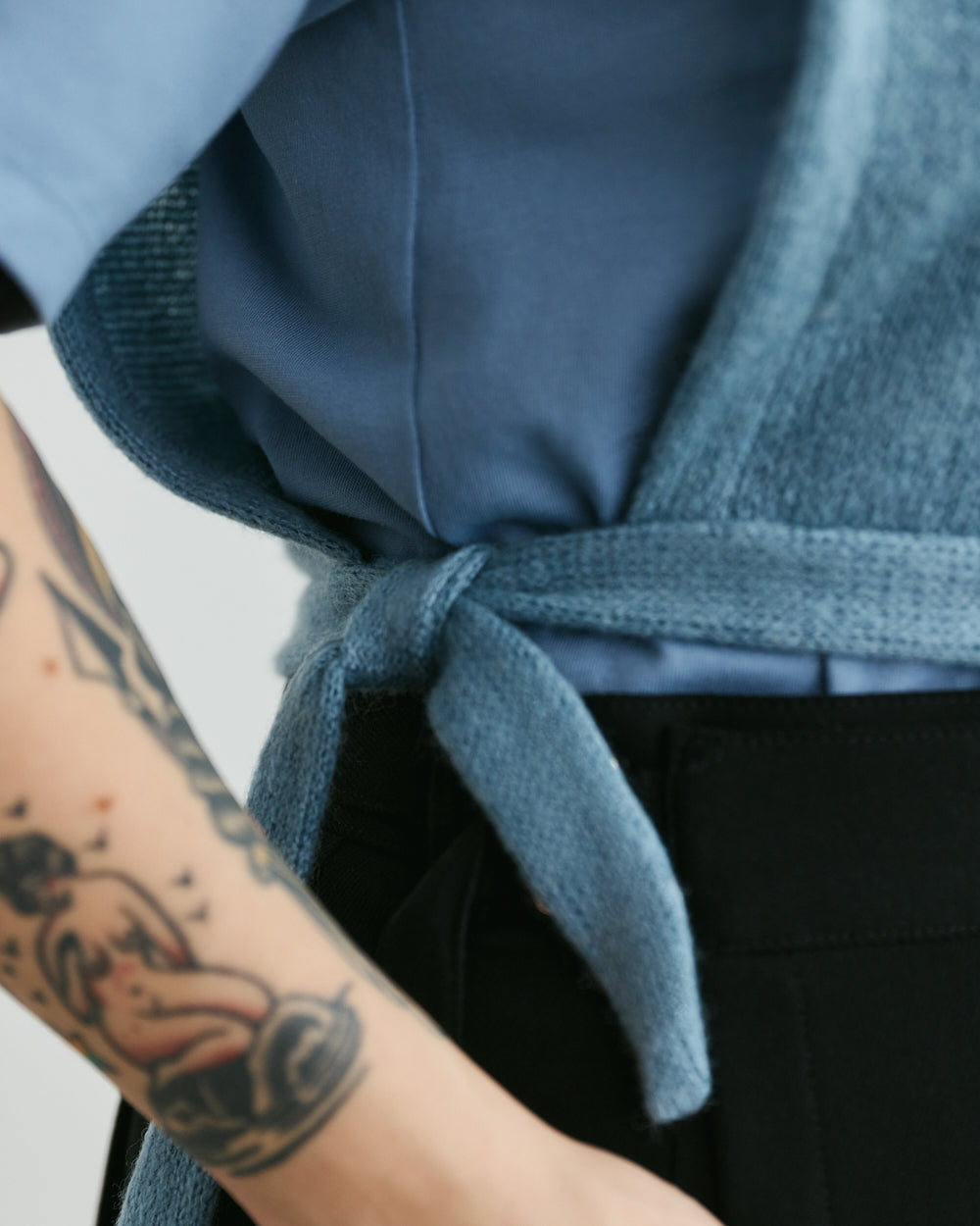 NECKWARMER WASHED BLUE LAGO unisex genderless clothing montreal veri