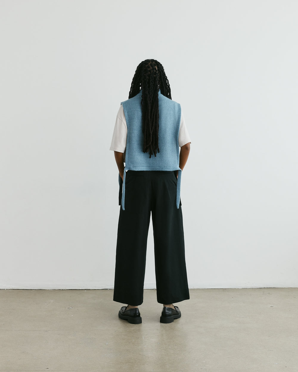 NECKWARMER WASHED BLUE LAGO unisex genderless clothing montreal veri