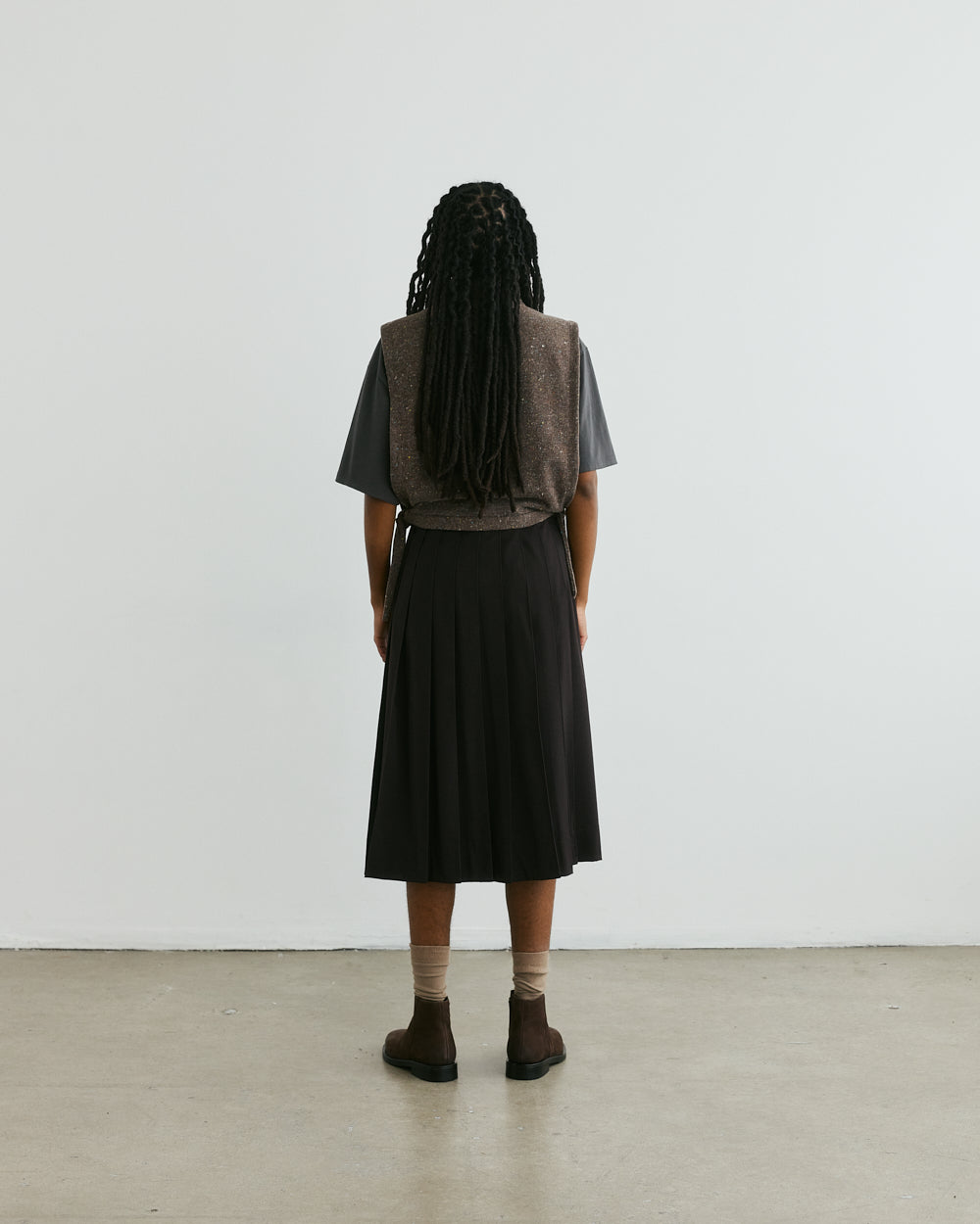 SKIRT brown PIA unisex genderless clothing montreal veri