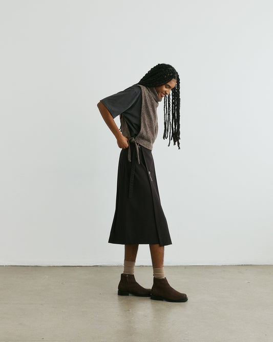 SKIRT brown PIA unisex genderless clothing montreal veri