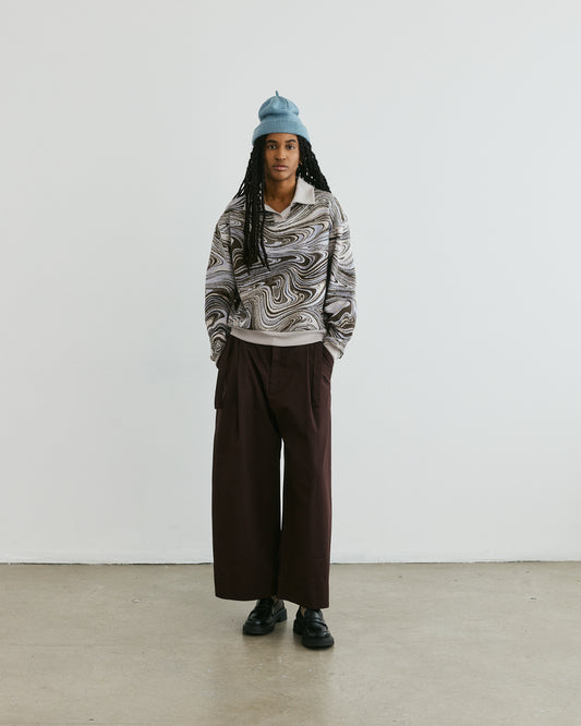 SWEATER SWIRL POLO unisex genderless clothing montreal veri