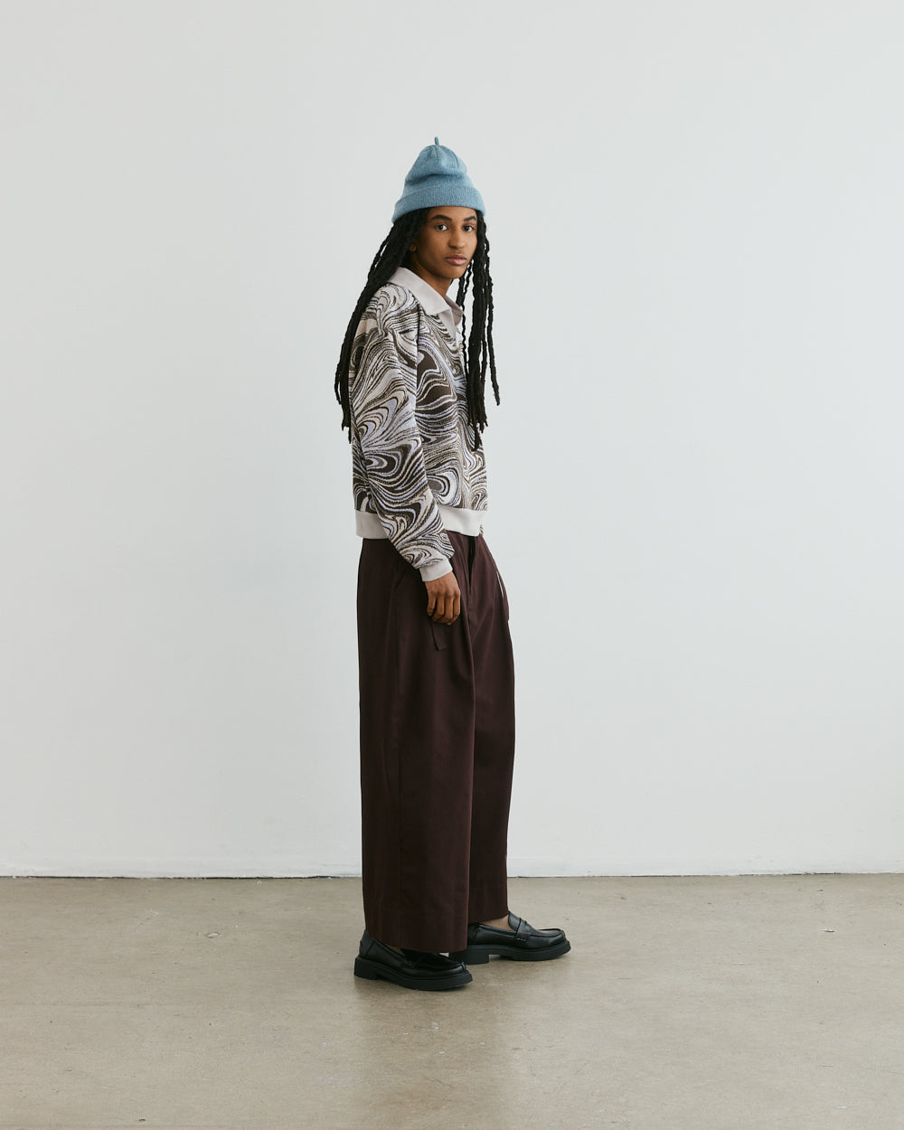 SWEATER SWIRL POLO unisex genderless clothing montreal veri