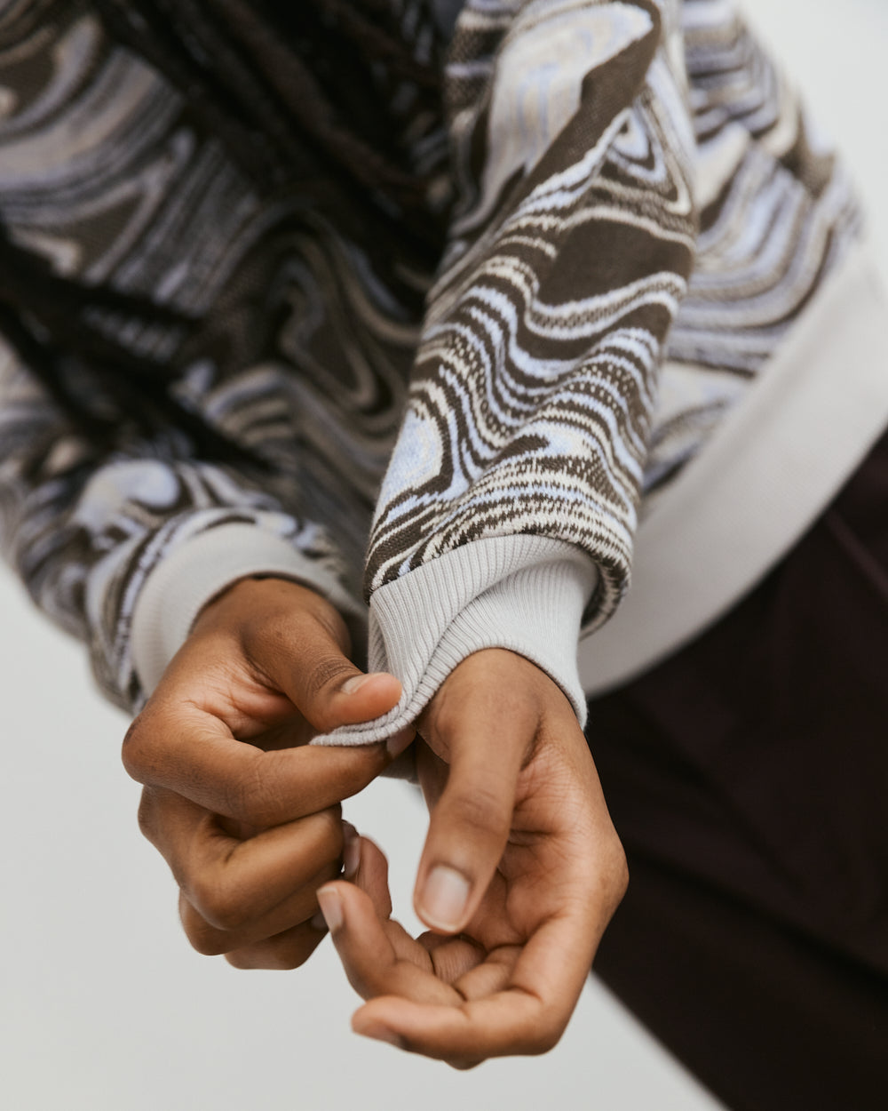 SWEATER SWIRL POLO unisex genderless clothing montreal veri