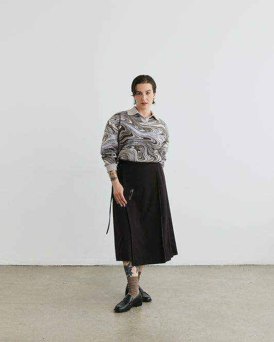 SKIRT brown PIA unisex genderless clothing montreal veri