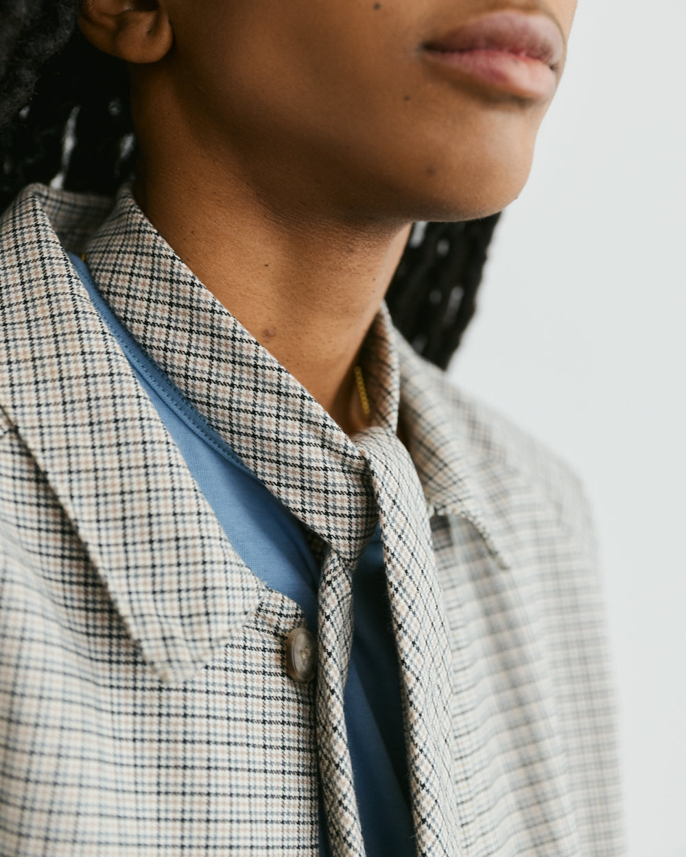 TIE VASTO HOUNDSTOOTH unisex genderless clothing montreal veri