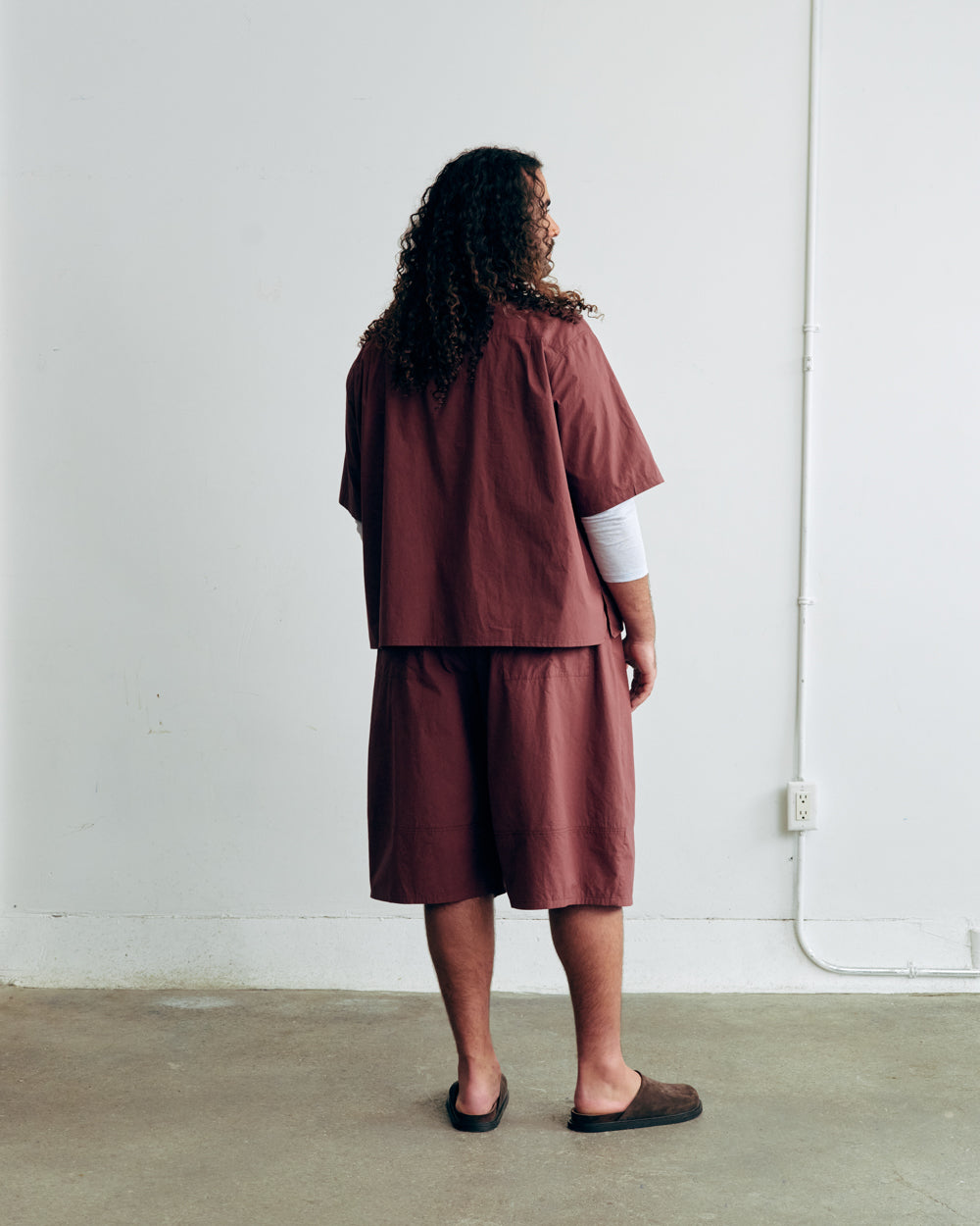 SHIRT MARSALA PLUM ENZO unisex genderless clothing montreal veri