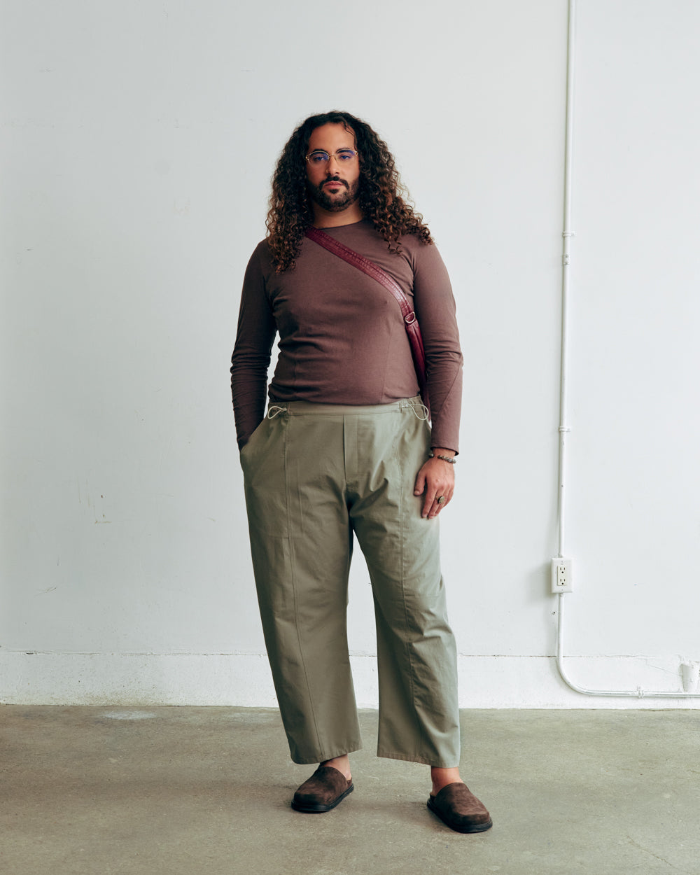 LONGSLEEVE taupe NOVA unisex genderless clothing montreal veri