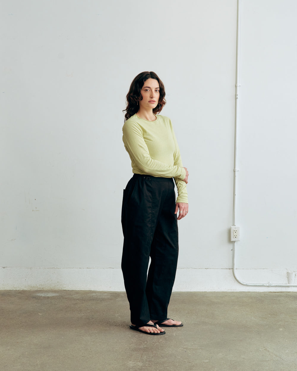 PANTS BLACK SUNNY unisex genderless clothing montreal veri