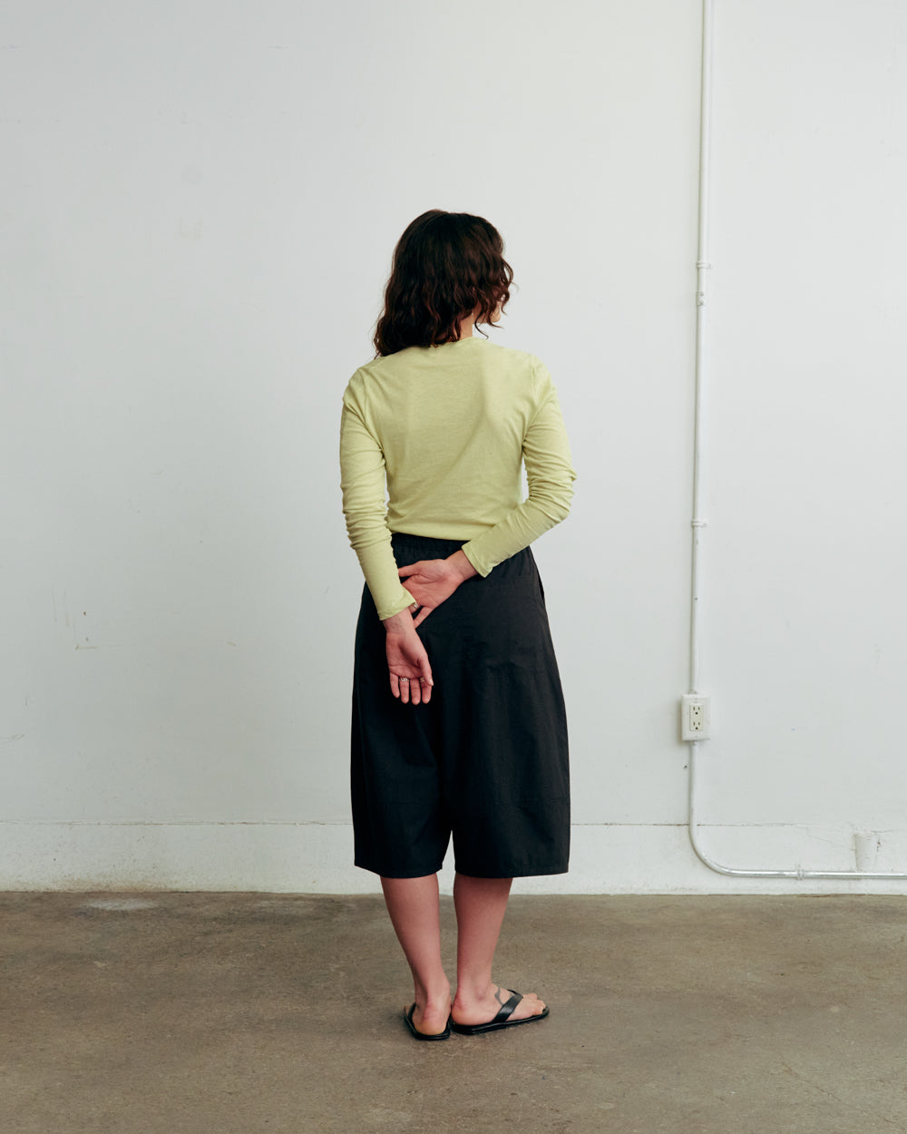CULOTTE BERMUDAS SLATE NICO unisex genderless clothing montreal veri