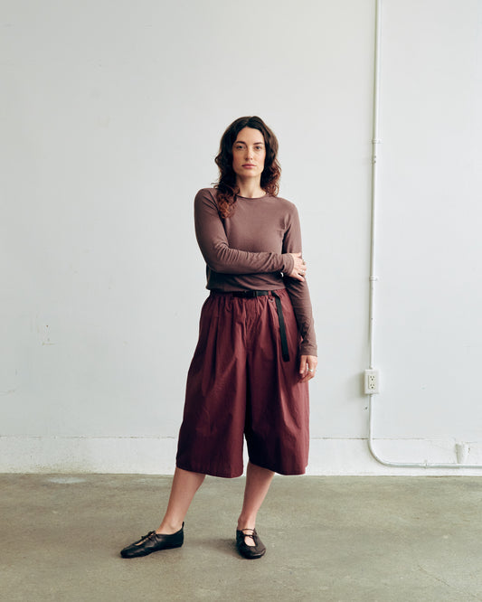 CULOTTE BERMUDAS MARSALA NICO unisex genderless clothing montreal veri