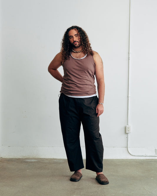 TANK TOP taupe SOL unisex genderless clothing montreal veri