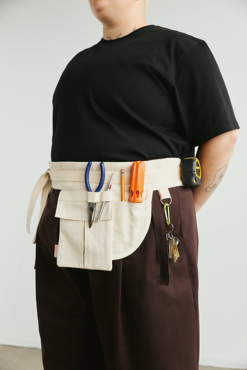 WORK BELT NATURAL TOBI unisex genderless clothing montreal veri