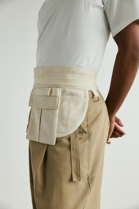 WORK BELT NATURAL TOBI unisex genderless clothing montreal veri