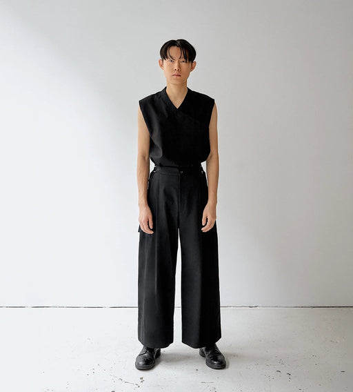 PANTS BLACK TROUSERS DARIO unisex genderless clothing montreal veri