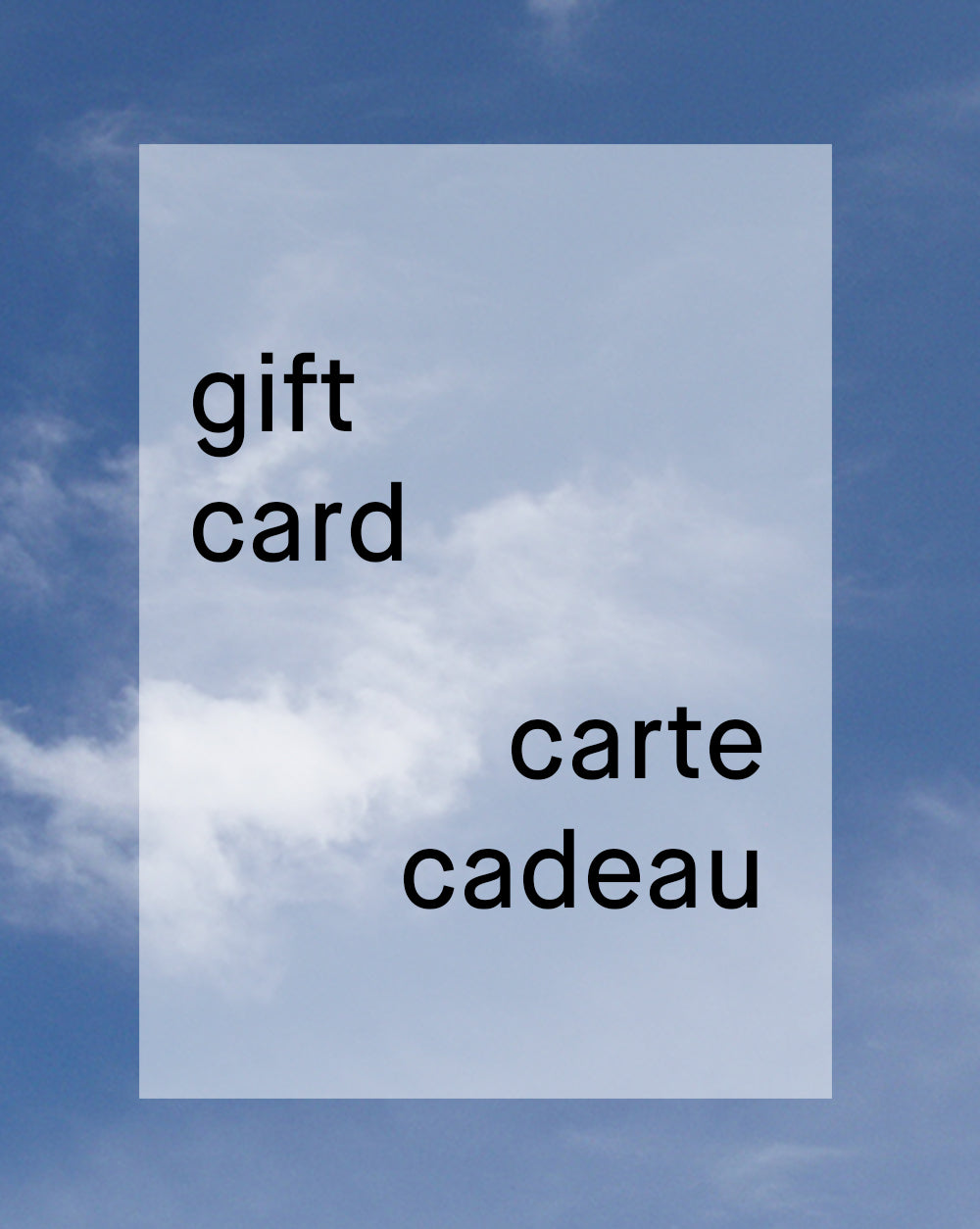 gift card carte cadeau unisex genderless clothing montreal veri